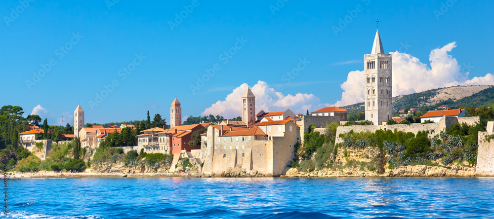 Obraz premium Rab town, Mediterranean, Croatia, Europe