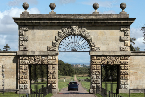 Entrance to Studley Royal Park looking back towards Ripon Cathed photo