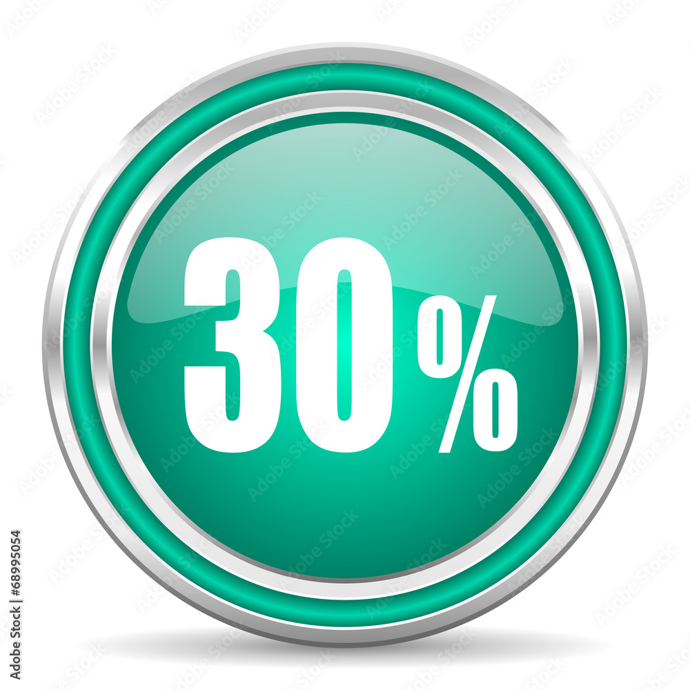 30 percent green glossy web icon 30 percent green glossy web icon
