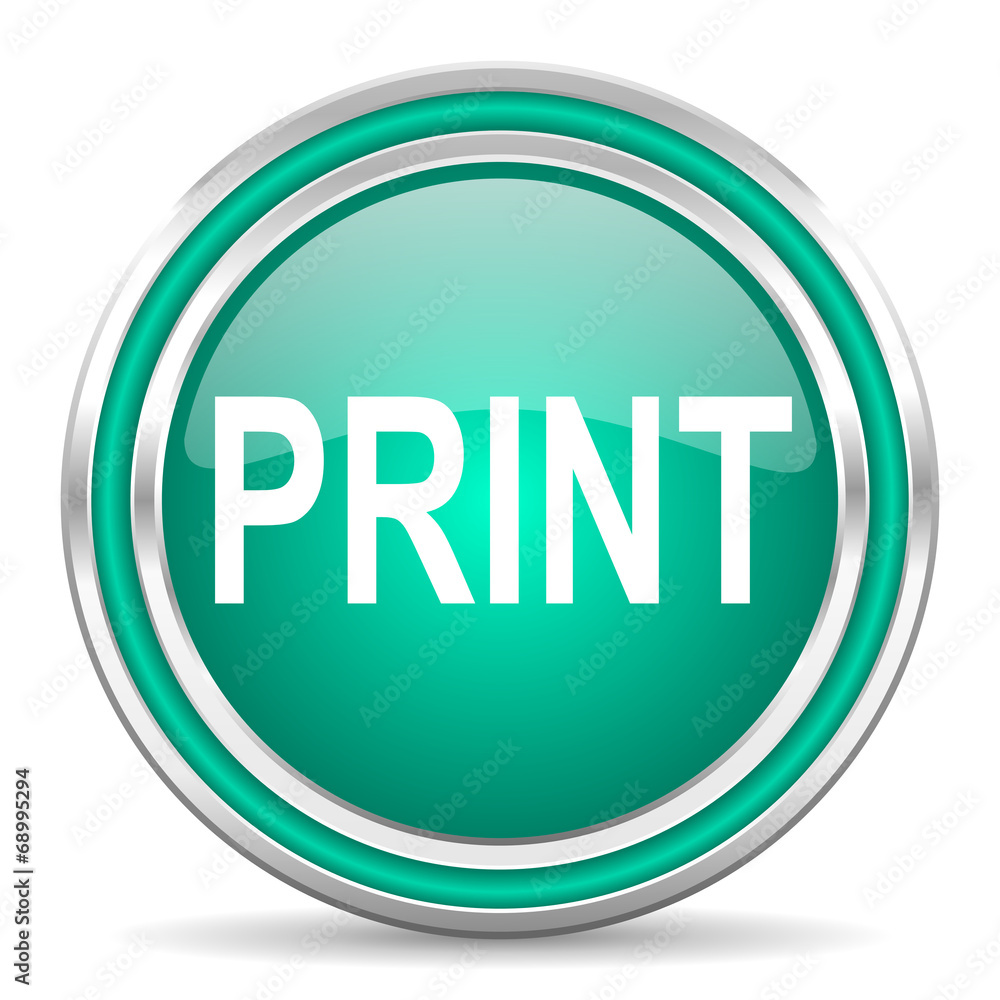 print green glossy web icon print green glossy web icon