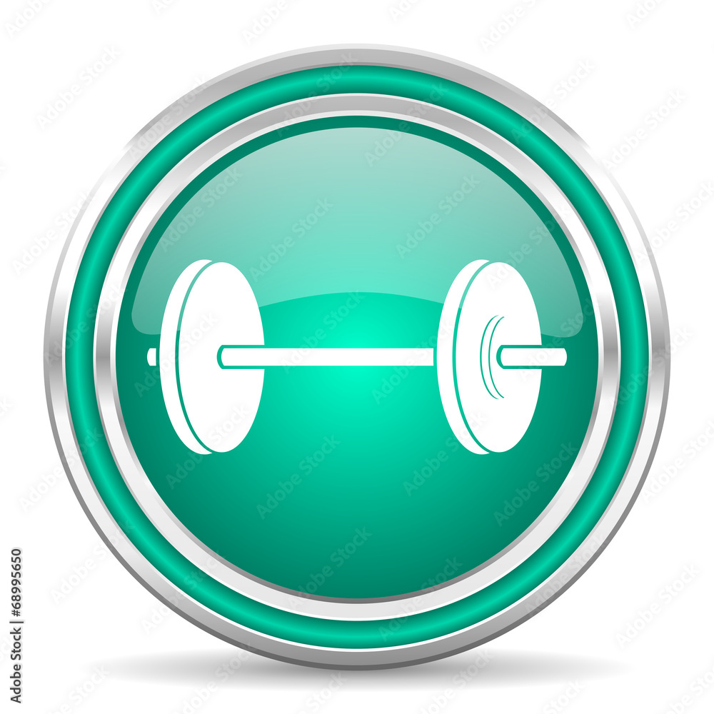 fitness green glossy web icon fitness green glossy web icon