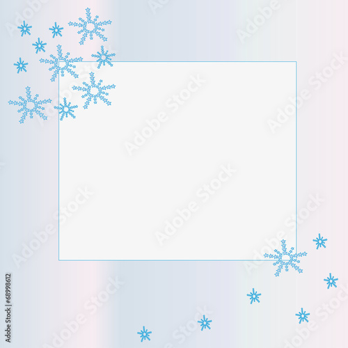 Snowflakes as decoration for frames