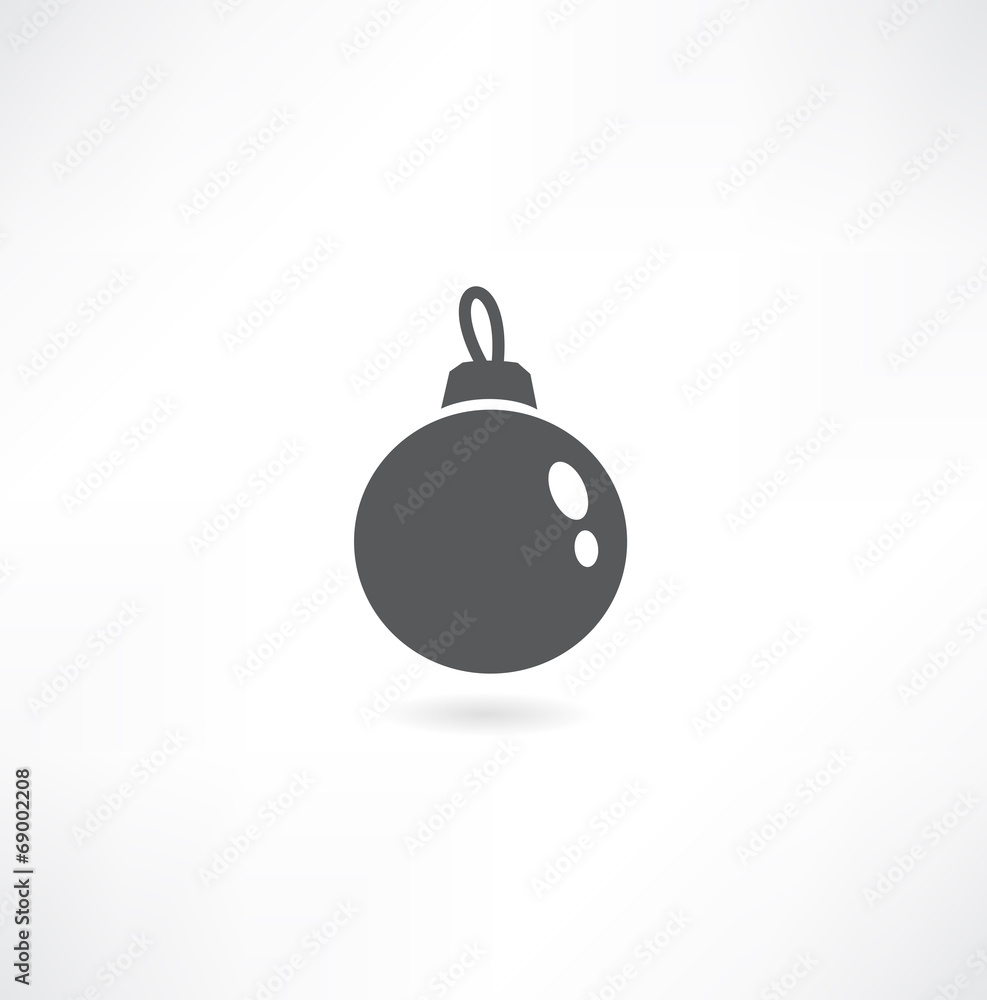 Christmas tree ball icon Christmas tree ball icon