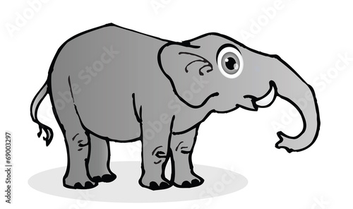 funny elephant cartoon © faqih06tanjung