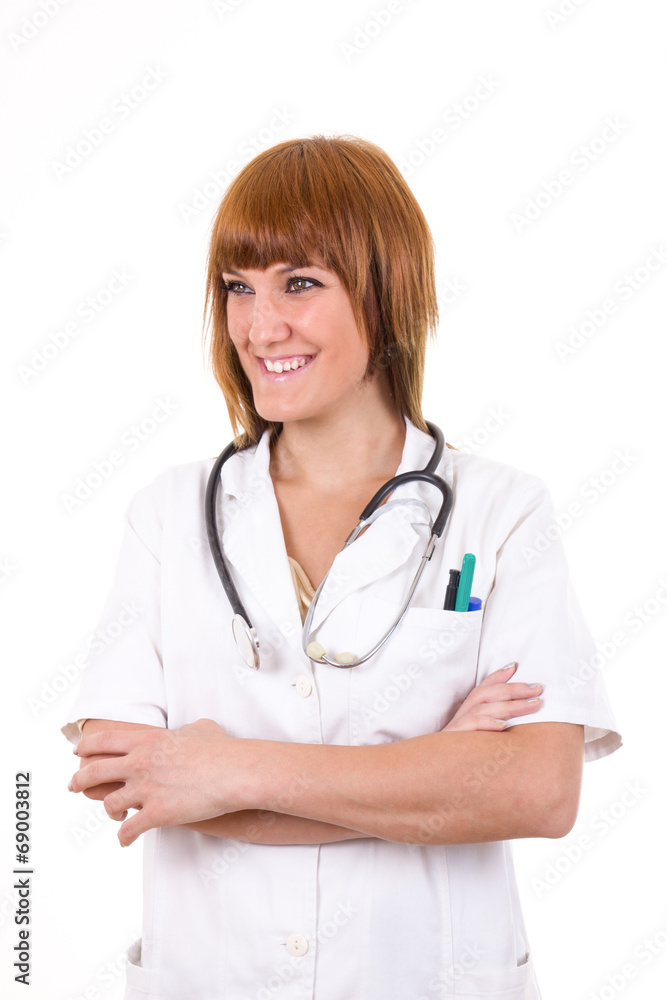 nurse in white uniform with stethoscope nurse in white uniform with stethoscope