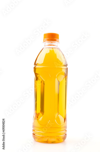 Tea bottle isolated white background