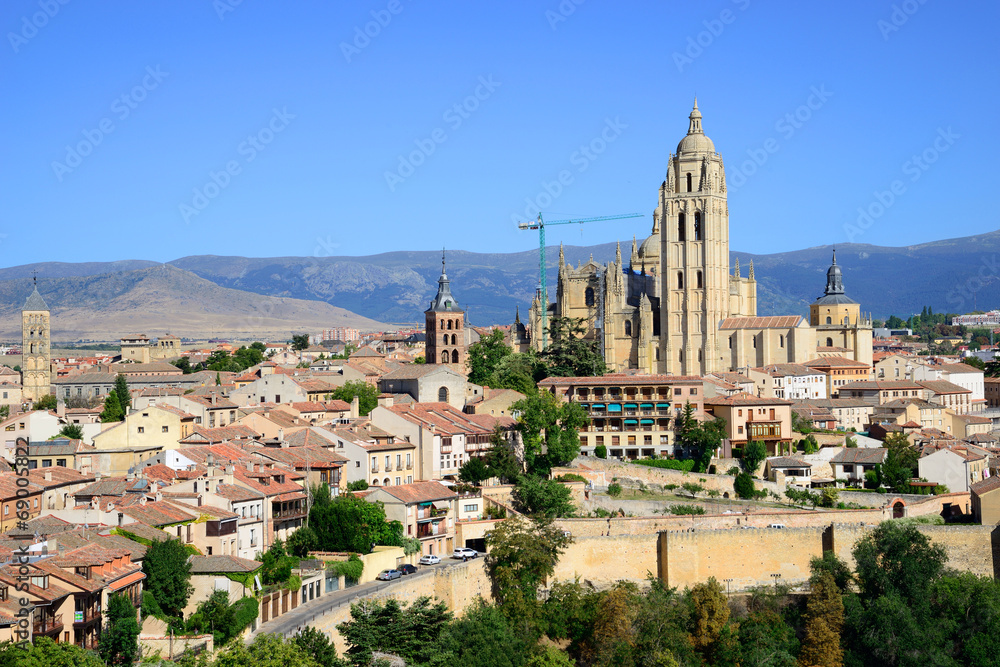 Santa Maria Cathedral of Segovia, Castilla Leon, Spain. Santa Maria Cathedral of Segovia, Castilla Leon, Spain.