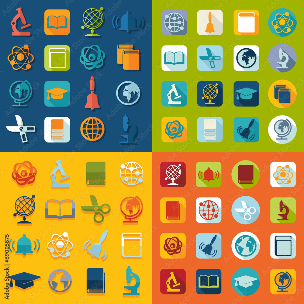 Set of education icons Set of education icons