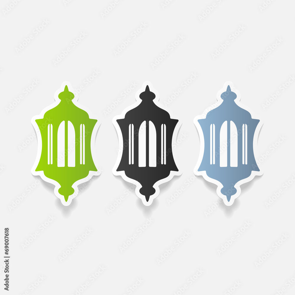 realistic design element: lantern realistic design element: lantern