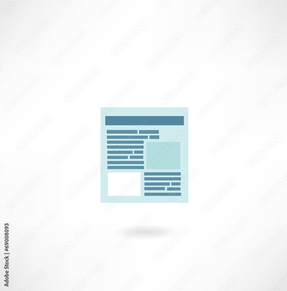 page on the Internet icon page on the Internet icon