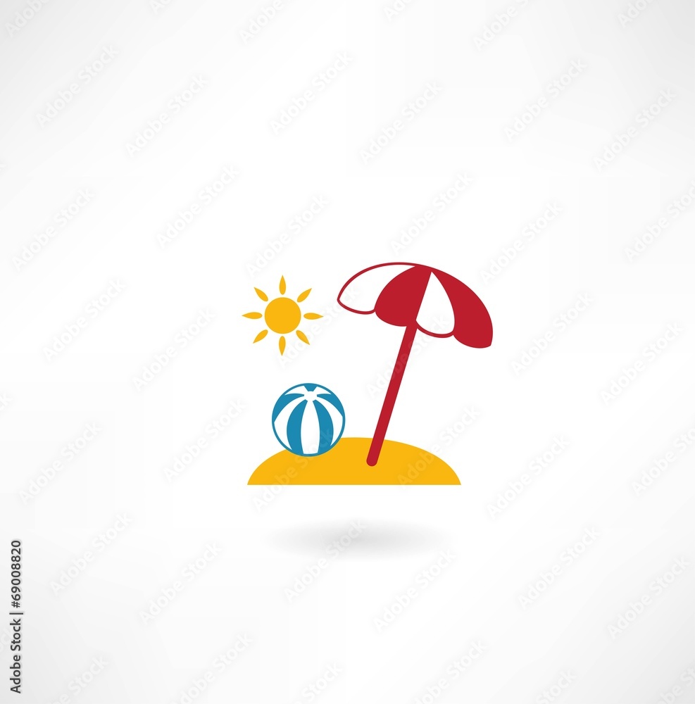 ball icon in the sea ball icon in the sea