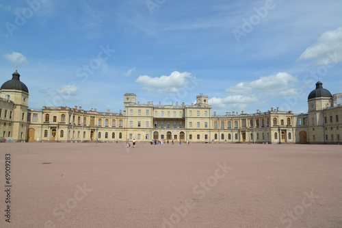 View of the southern facade of the Big Gatchina palace