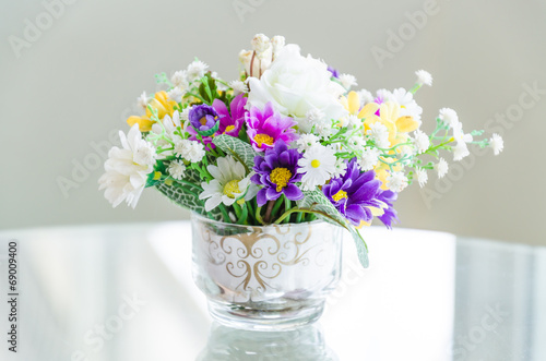 Bouquet flower in vase