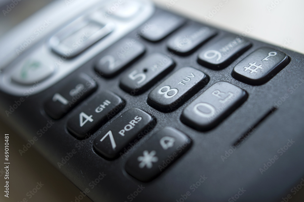 Telefon - Tastatur eines Festnetztelefons Telefon - Tastatur eines Festnetztelefons