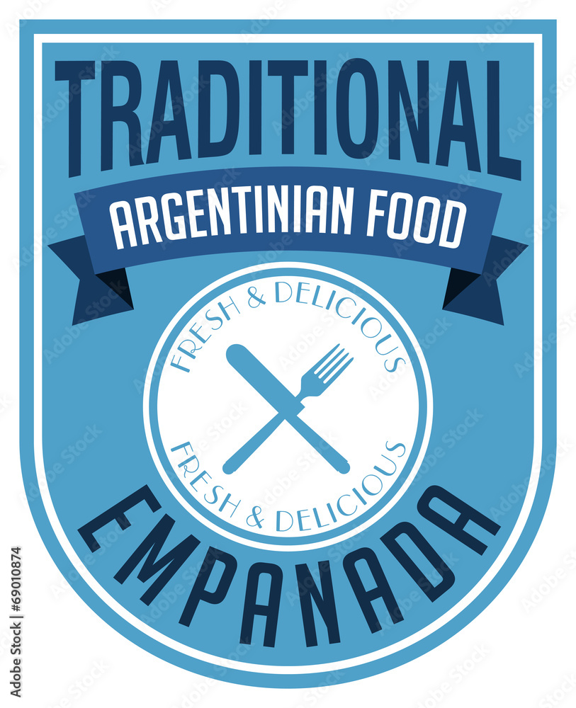 empanada stamp Stock Vector Adobe Stock