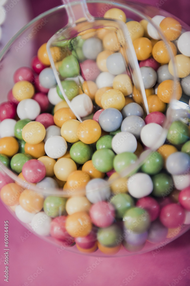 Obraz premium Colored party candy baby shower