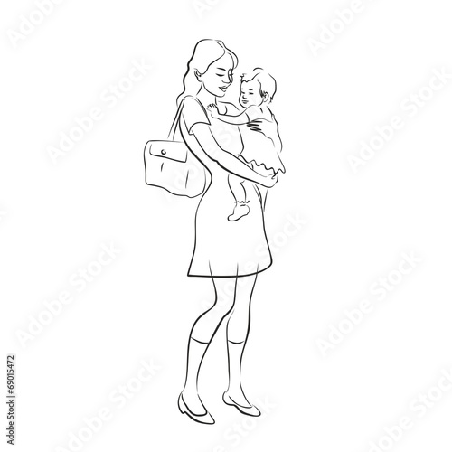mother's arms