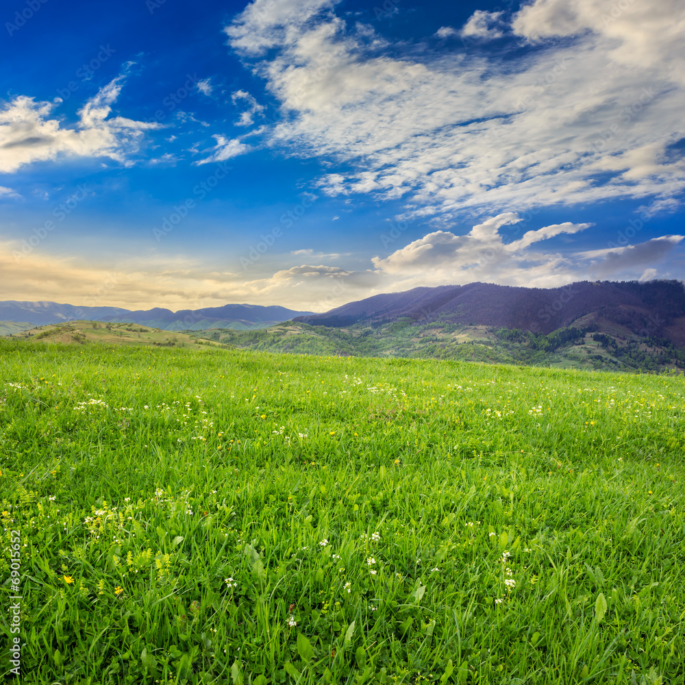 valley in mountains on hillside valley in mountains on hillside