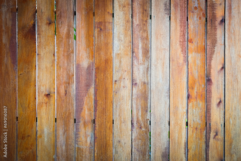 Naklejka premium Wooden wall