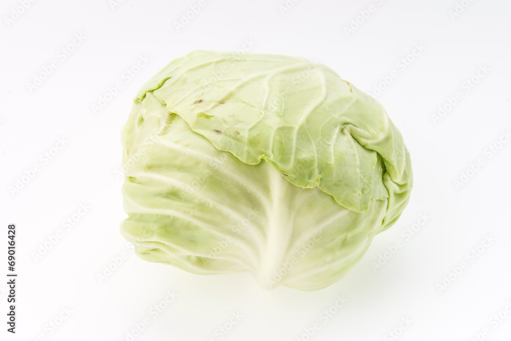 Cabbage isolated on white Cabbage isolated on white
