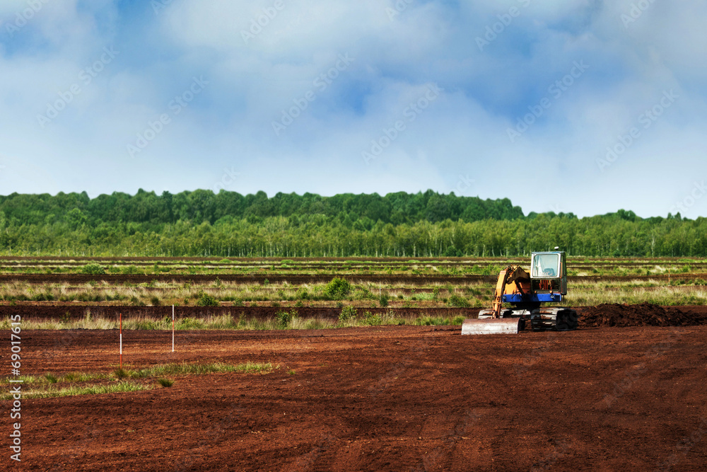 Fototapeta premium Torf - Abbau