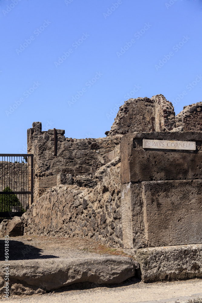 Ruine der Villa des Domus Cornelia - Pompeji
