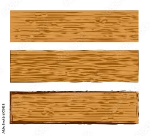 Vector wood planks