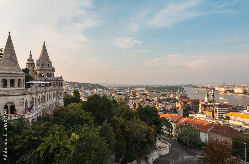 View of Budapest from Fishermans Bastion
