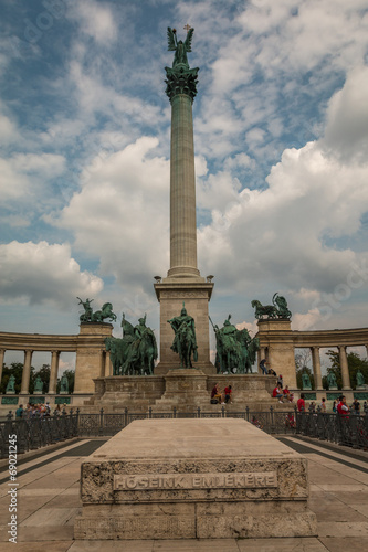 A square dedicated to the Hungarian Kings in Budapest Hungary photo