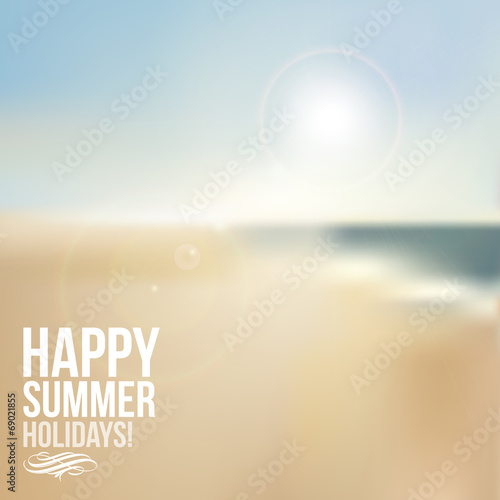 Strand Sand Happy Sommer