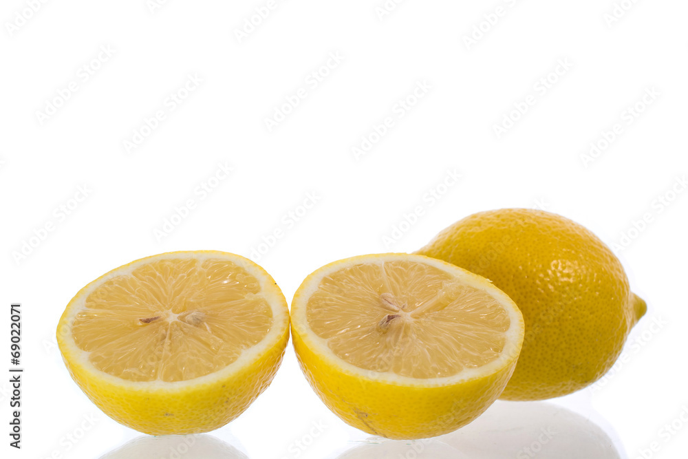 yellow Lemon and slice