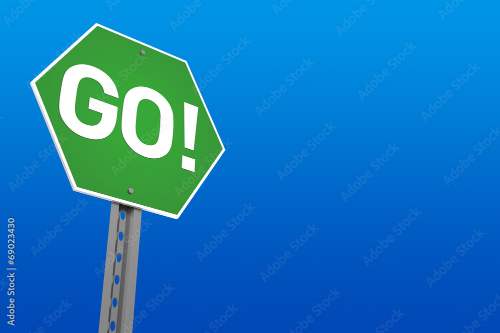 Obraz premium Go! Sign