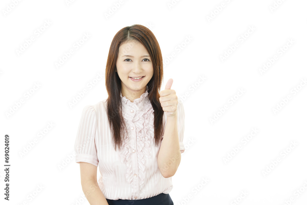 笑顔のOL 笑顔のOL