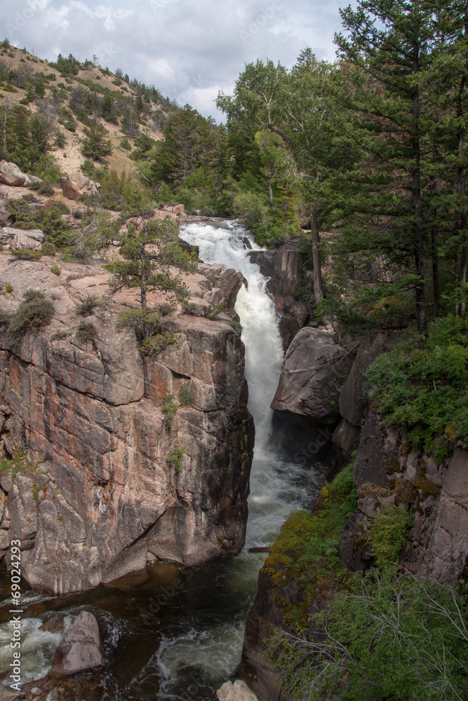 Shell Falls in Bighorn National Forest