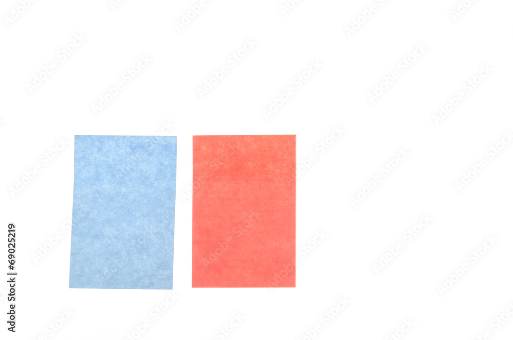 Paper note isolated on white background Paper note isolated on white background