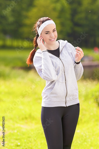 Healthy Lifestyle Concept: Portrait of Beautiful Sportive Woman