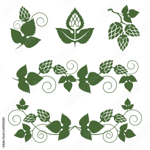 hop  borders and design elements