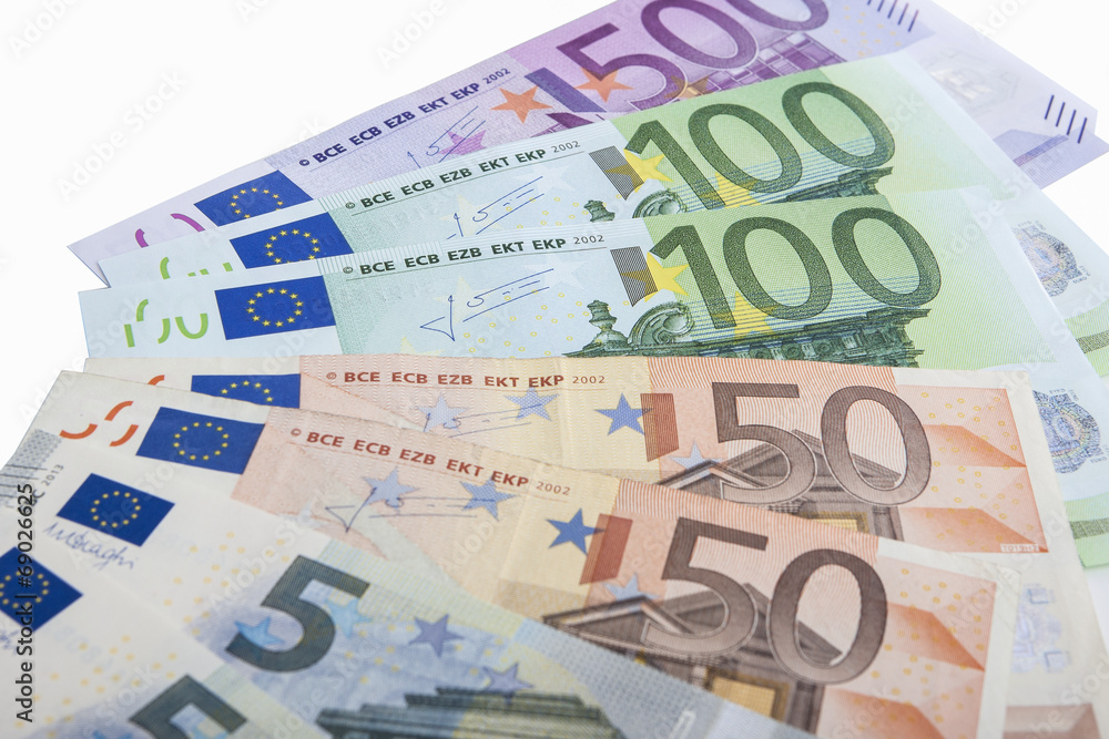 Financial Concept: Close-up Pattern Made of Euro Currency Bankn Financial Concept: Close-up Pattern Made of Euro Currency Bankn