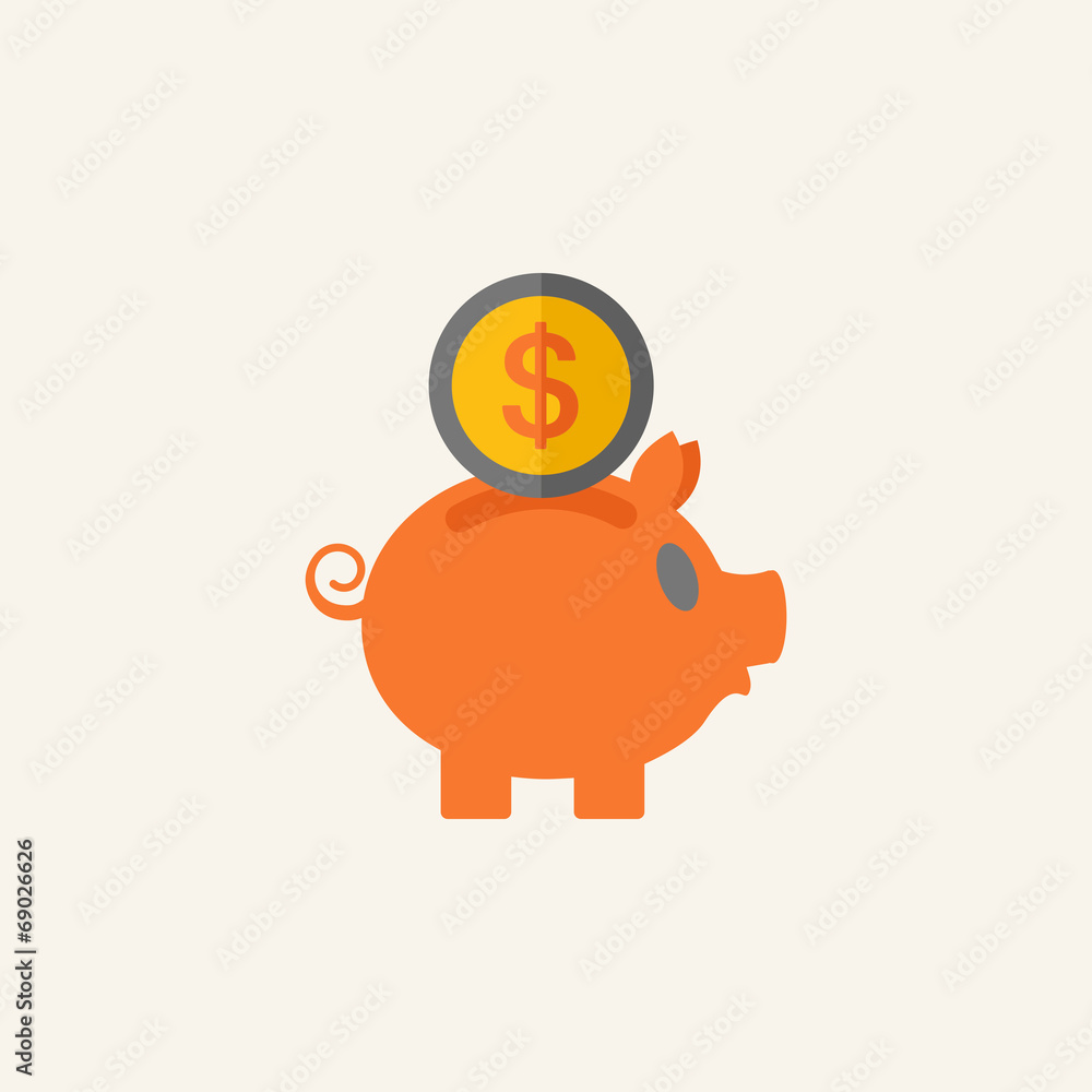 Obraz premium Business Flat Icon