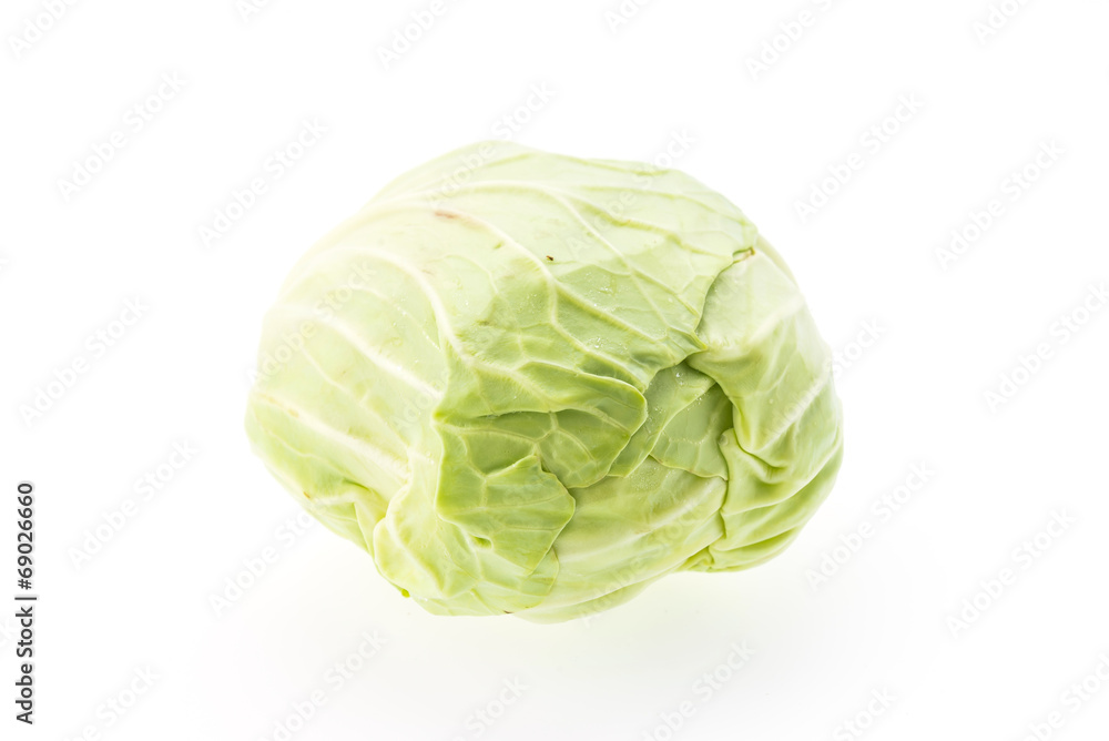 Cabbage isolated on white Cabbage isolated on white