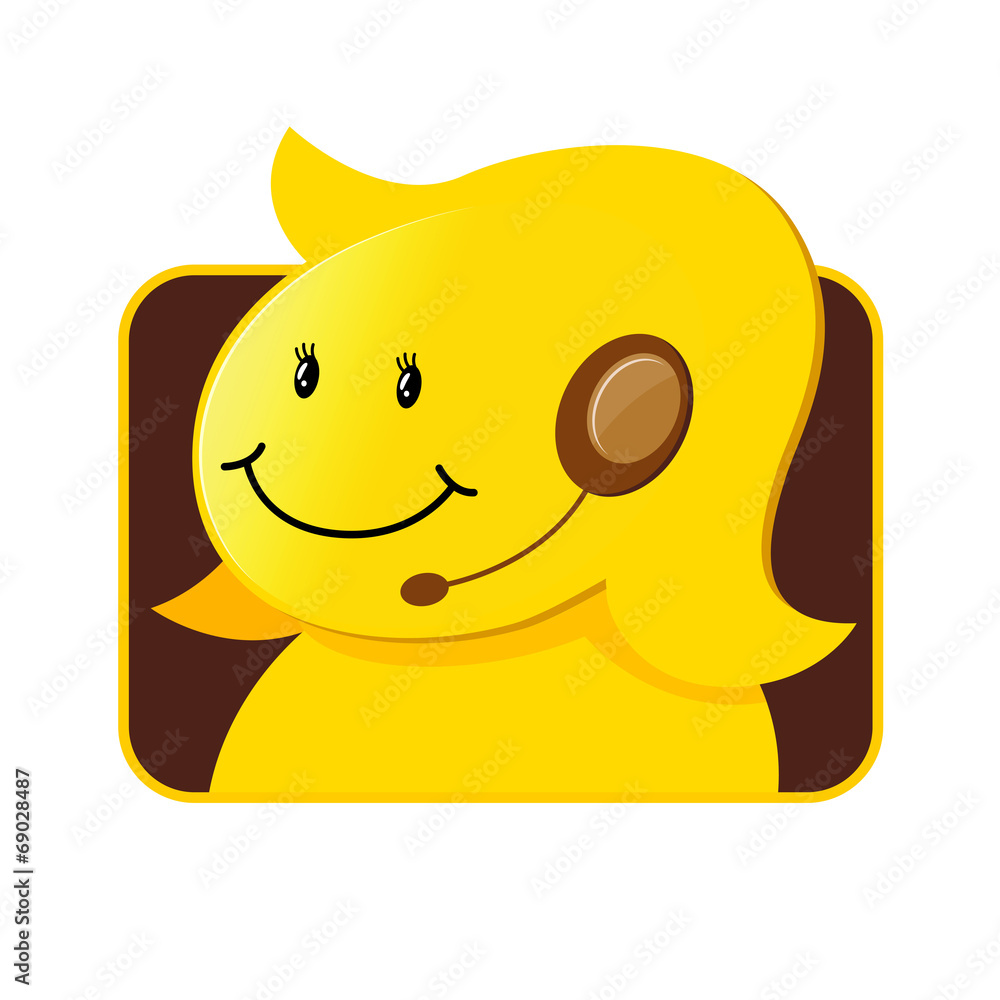 Customer Service Icon Female Customer Service Icon Female