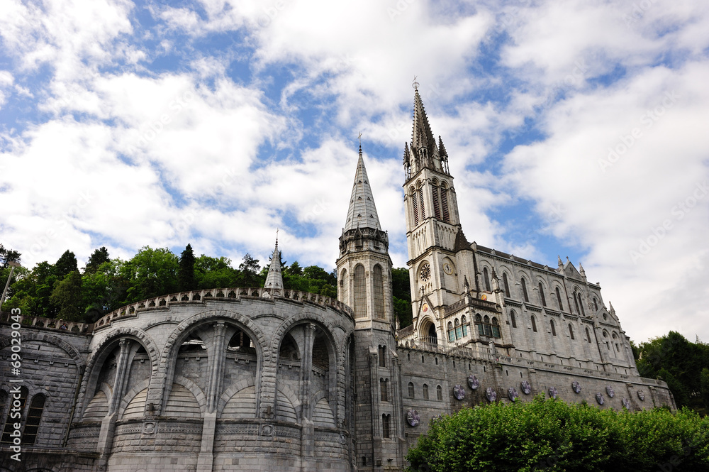 Obraz premium Sanctuary of Lourdes, France