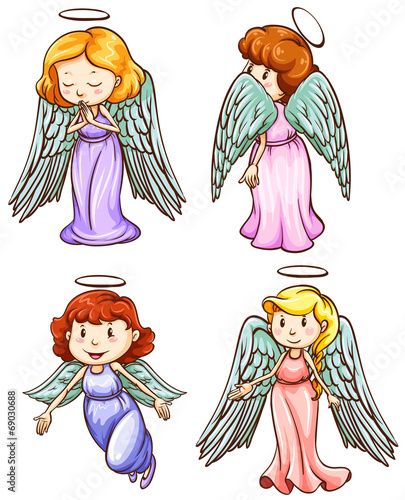 Simple sketches of angels