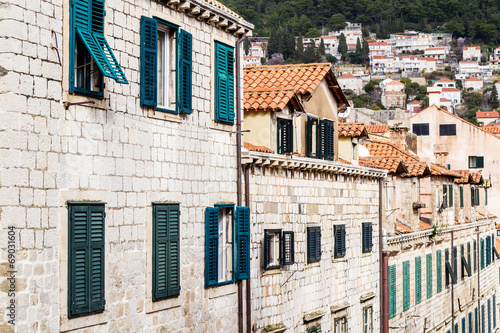 Houses in the old town of Dubrovnik