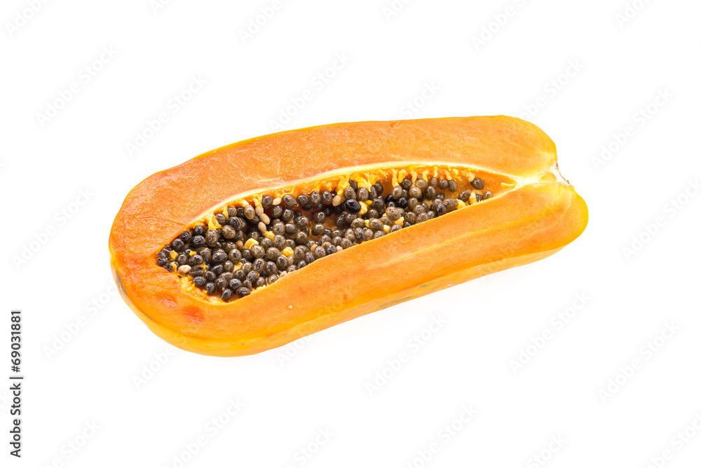 Papaya isolated on white Papaya isolated on white