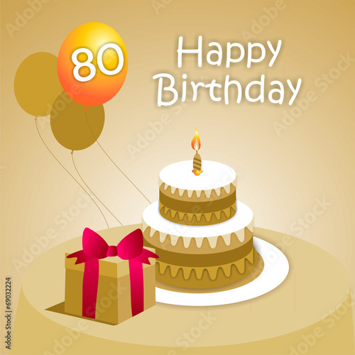 Felicitación 80 ENG