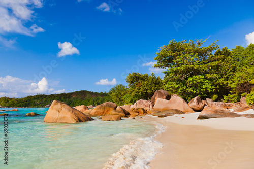 Fototapeta Naklejka Na Ścianę i Meble -  Beach Anse Lazio - Seychelles