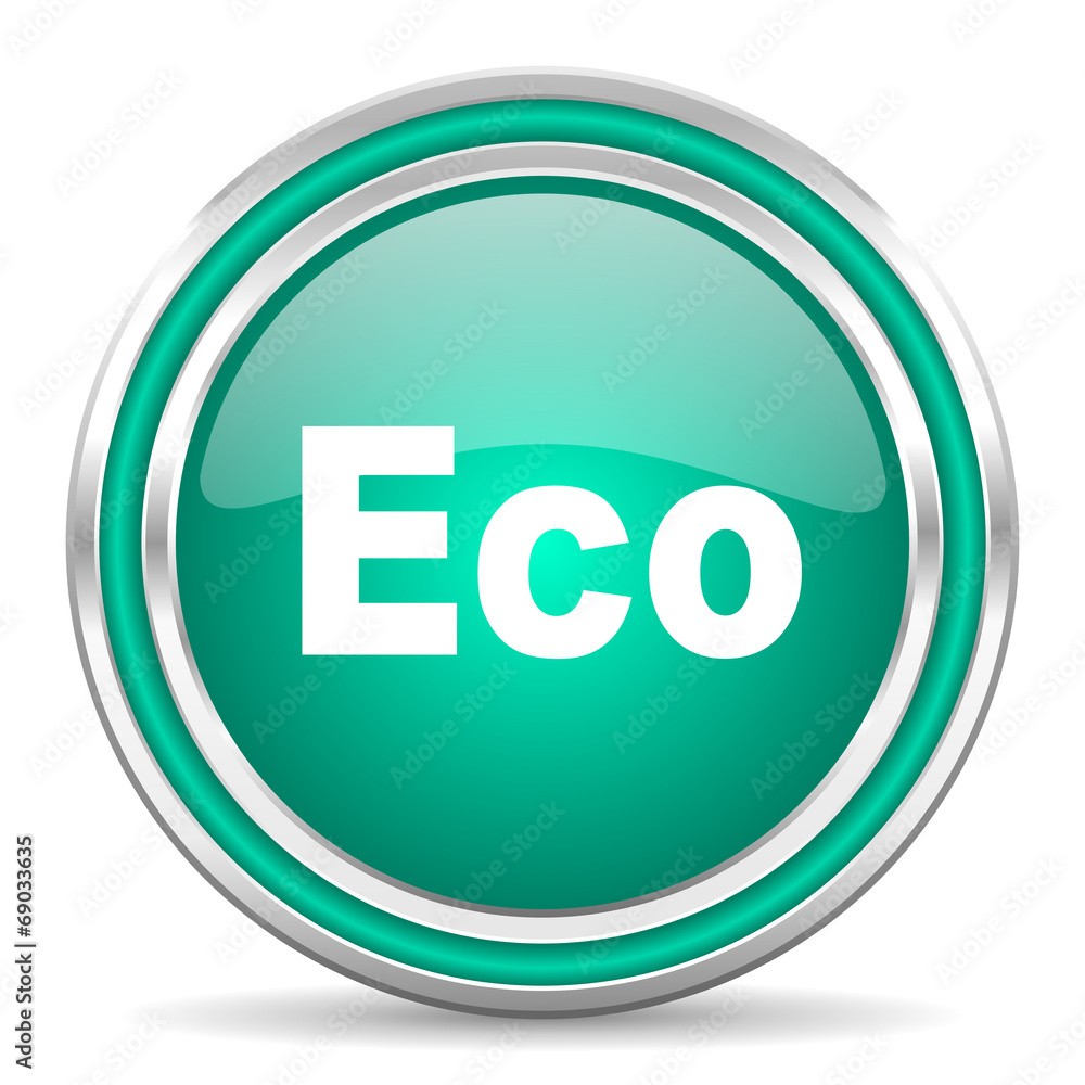 eco green glossy web icon eco green glossy web icon