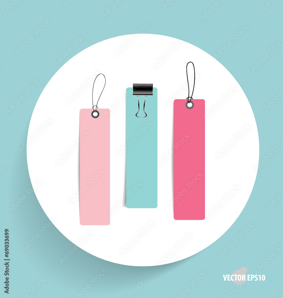 Cute note papers, ready for your message. Vector illustration. Cute note papers, ready for your message. Vector illustration.