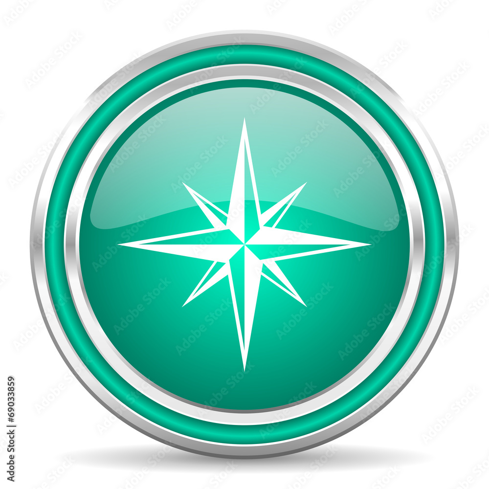 compass green glossy web icon compass green glossy web icon